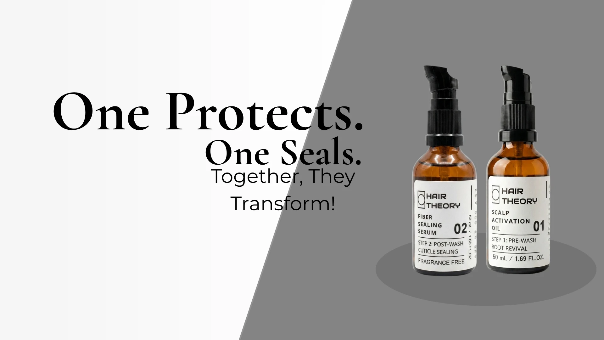 One Protects. One Seals. Together, They Transform — Hair Theory Complete Hair Care Protocol